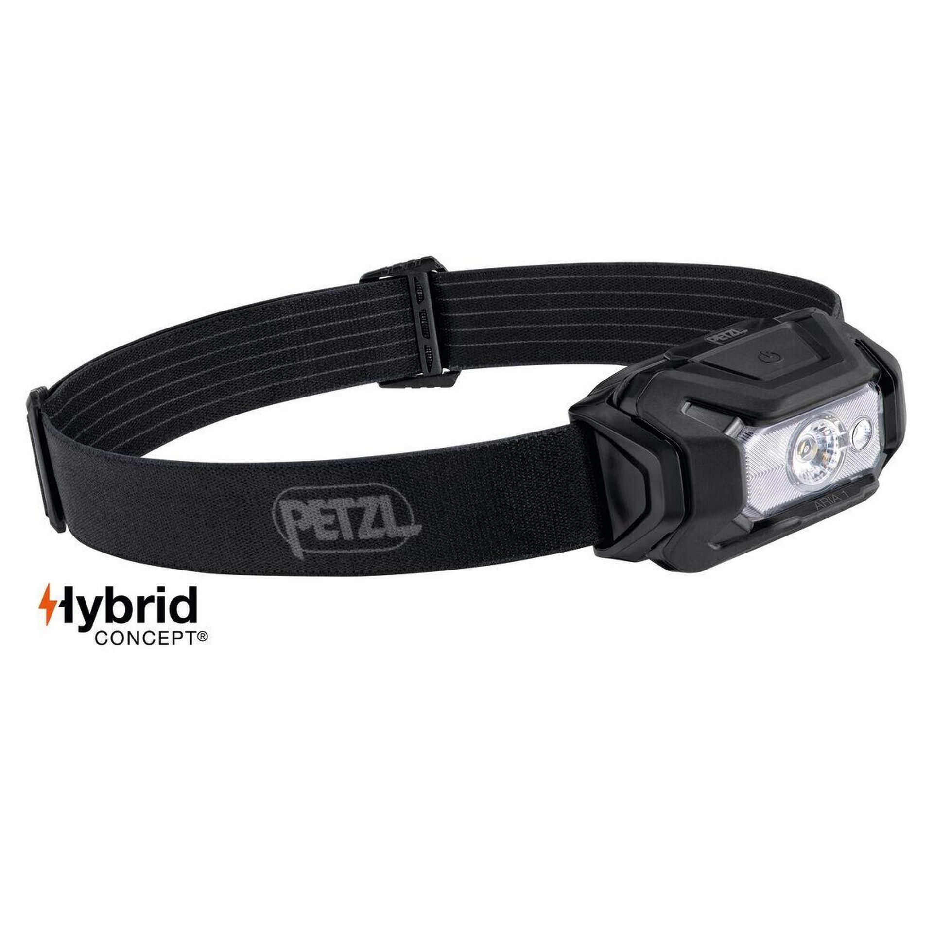 Petzl - Latarka czołowa LED Aria 1 - 350 lm - RGB - Czarna - E069BA00