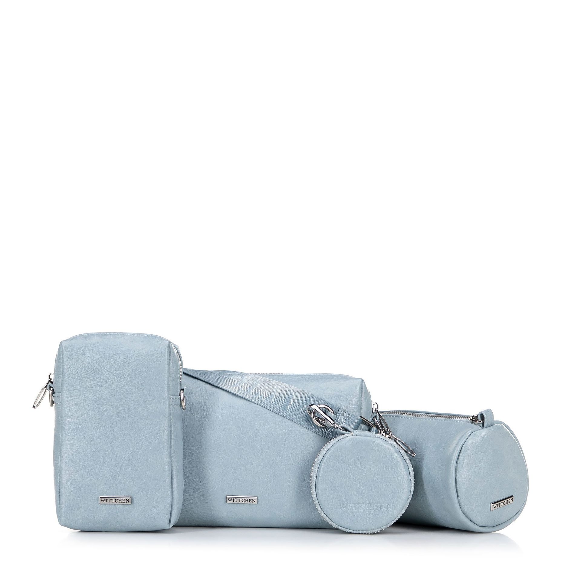 Zestaw torebek crossbody z ekoskóry niebieski