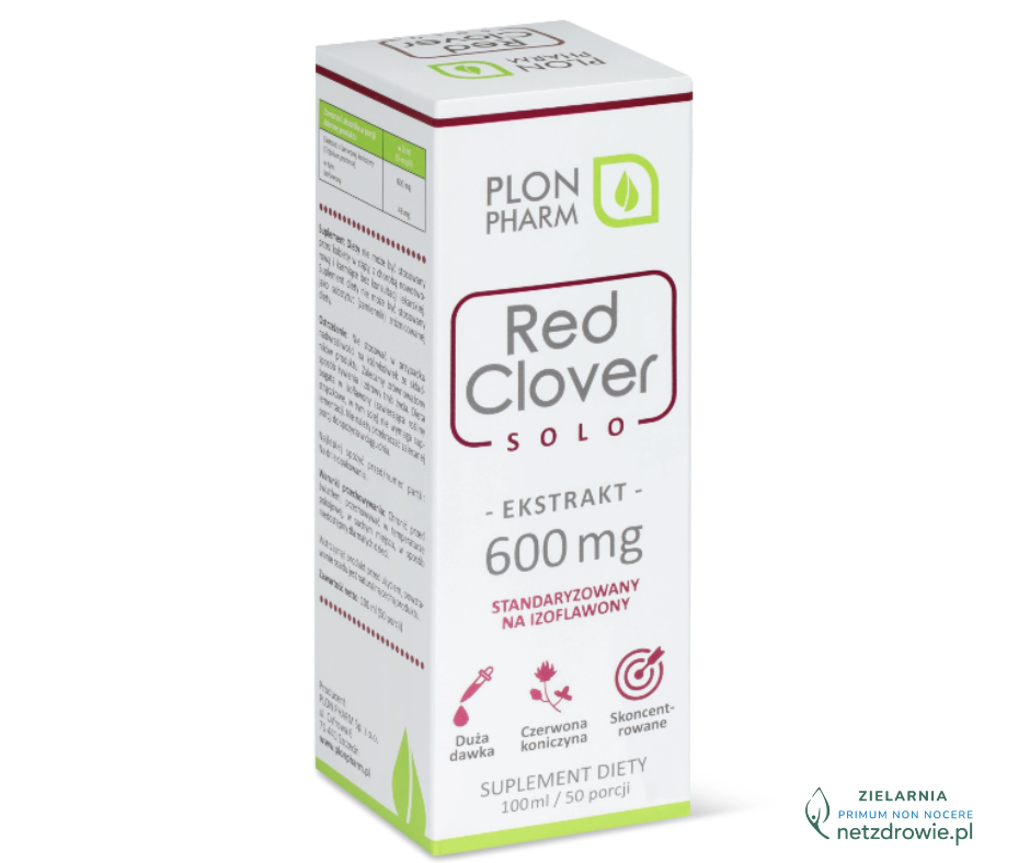 RED CLOVER Solo ekstrakt (Czerwona koniczyna) 100ml Plon Pharm