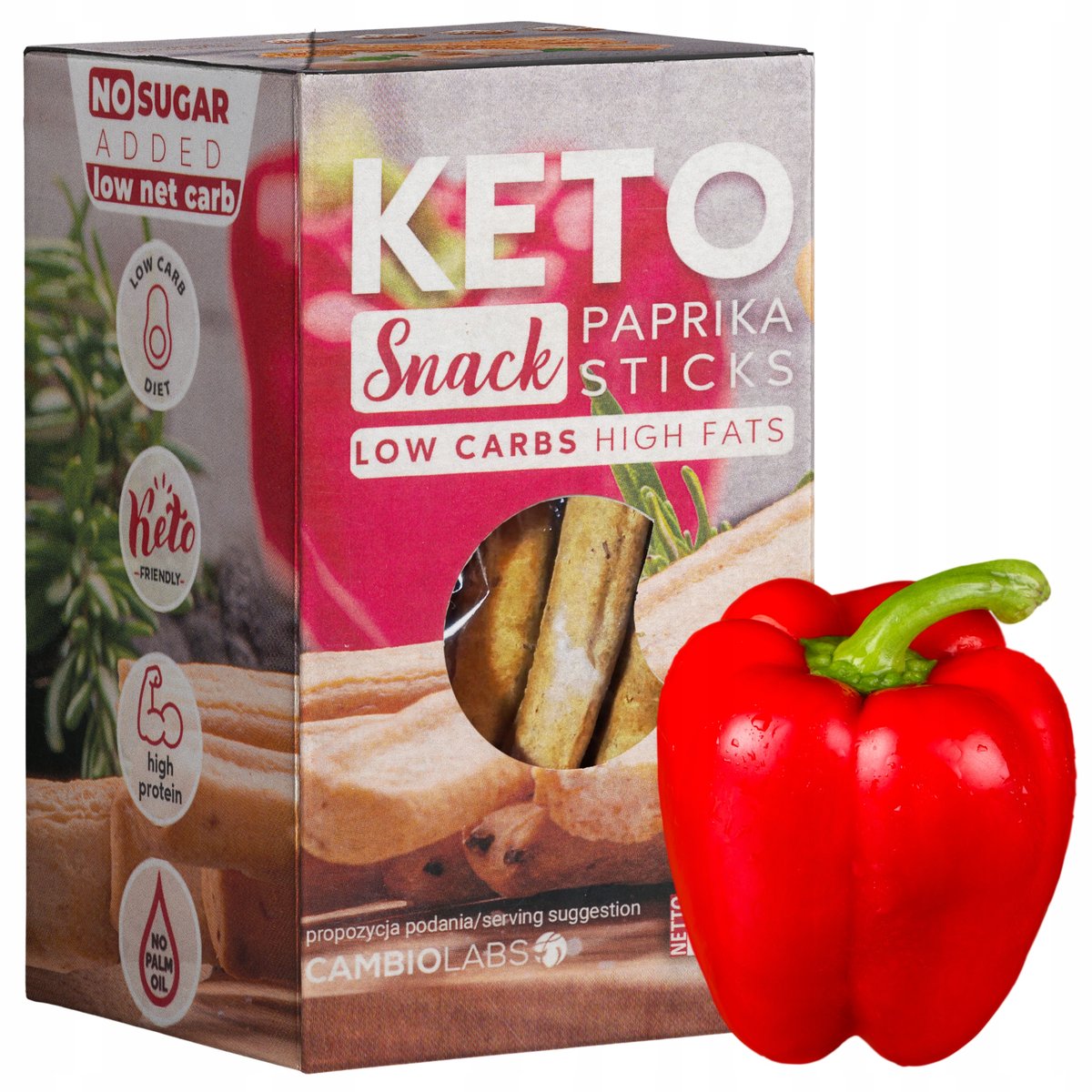 DIETA KETOGENICZNA Keto Paluszki Paprykowe 75g
