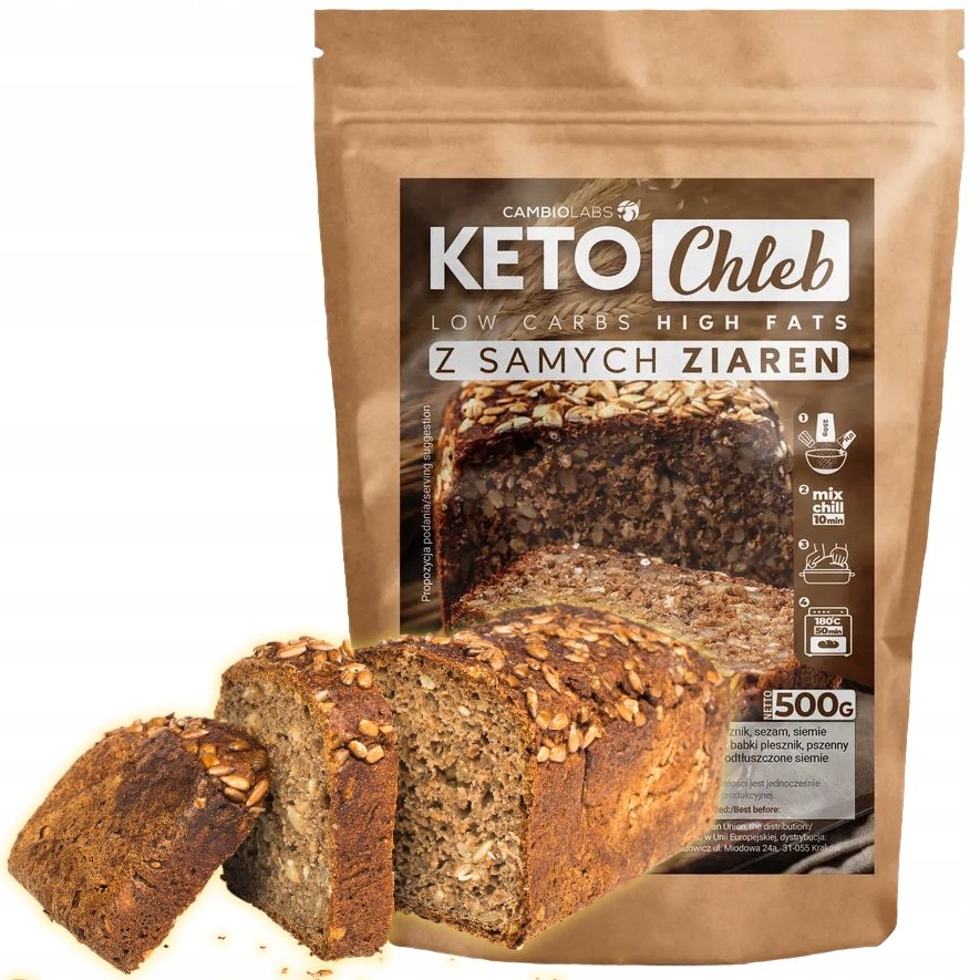 KETO CHLEB gotowa mieszanka, proste przygotowanie!