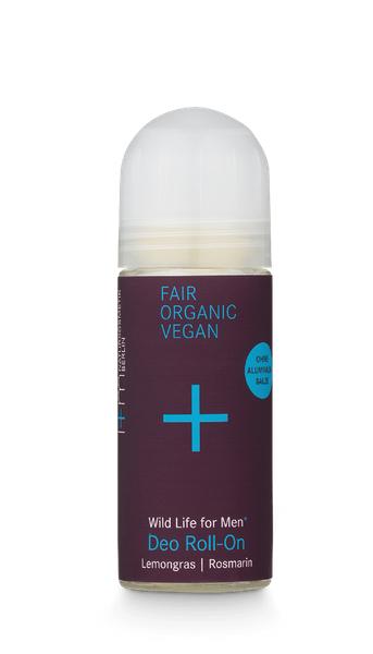 WILD LIFE for Men Dezodorant roll-on z trawą cytrynową i rozmarynem