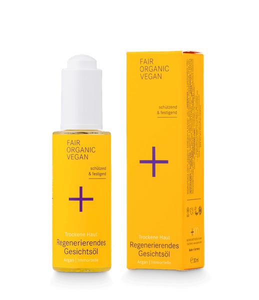 Regenerujący olejek do cery suchej z olejem arganowym i kocanką włoską 30ml i+m NATURKOSMETIK BERLIN