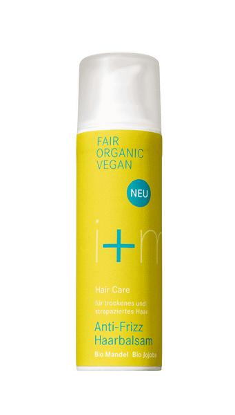 Wygładzający balsam przeciw puszeniu się włosów z olejem z bio-migdałów i bio-jojobą 30ml i+m NATURKOSMETIK BERLIN