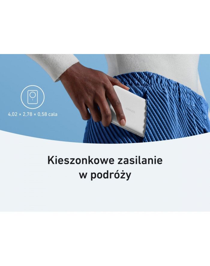anker Powerbank indukcyjny MagGo 10000mAh biały