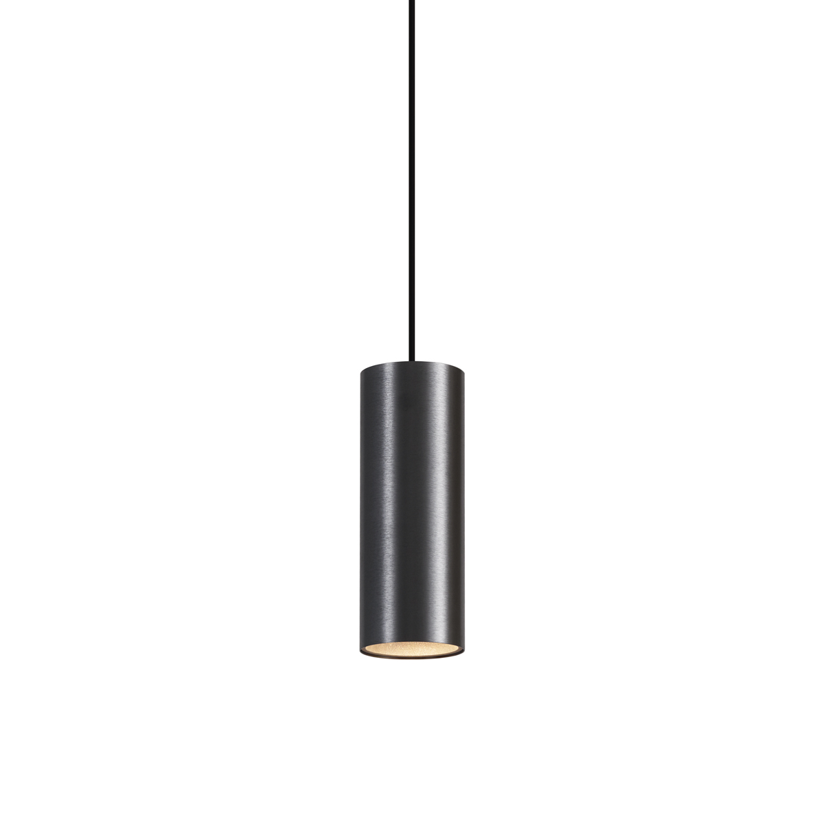 QAZQA Nowoczesna lampa wisząca Tubo, kolor ciemnoszary, oprawka GU10, 50 mm
