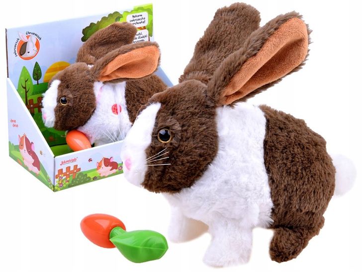 Interaktywny Królik Chrupaczek Kica Chrupie + Marchewka