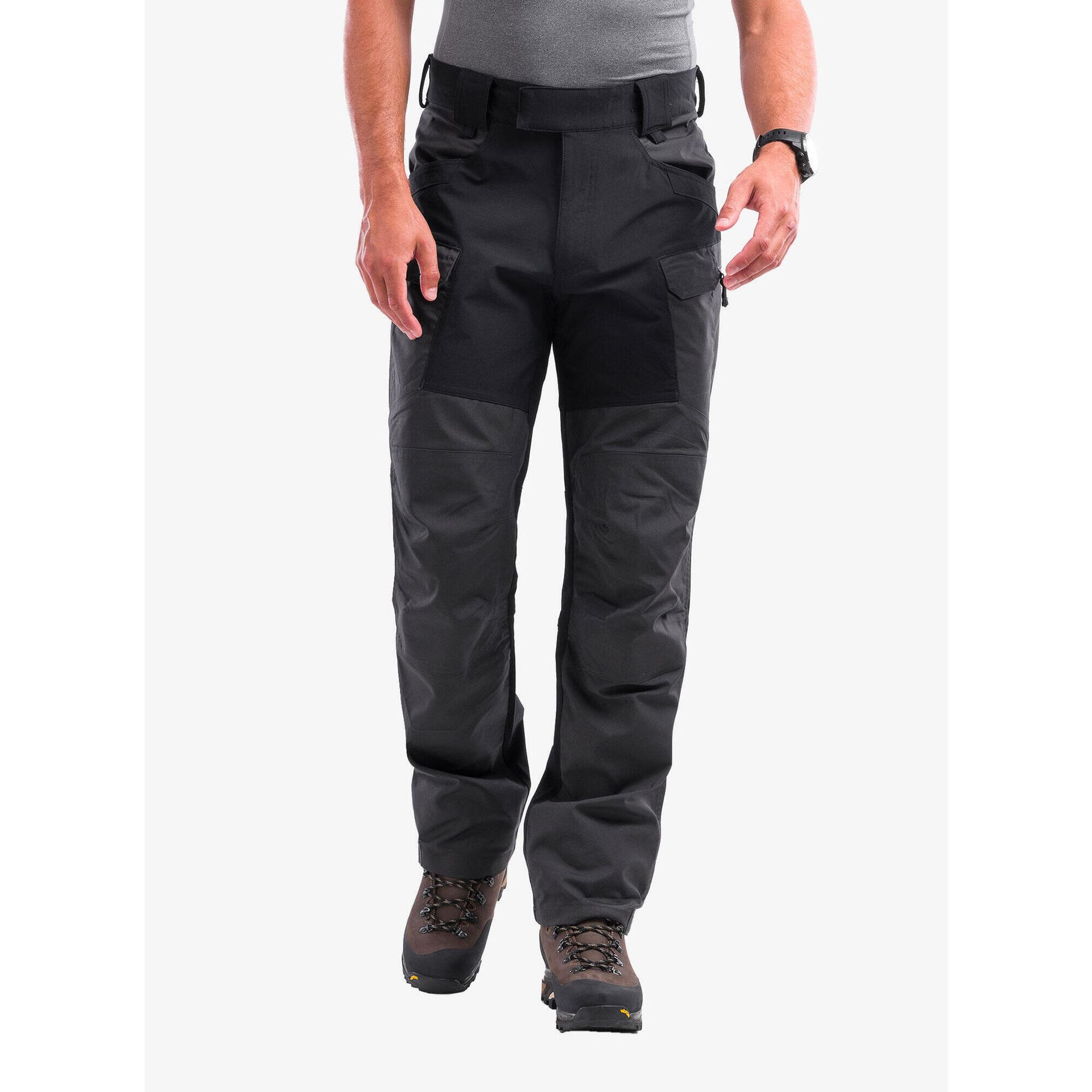 Helikon tex Spodnie HOP (Hybrid Outback Pants) - DuraCanvas - Ash Grey/Black A - XXL/Regular (SP-HOP-DC- HE.SP-HOP-DC-8501A-B07