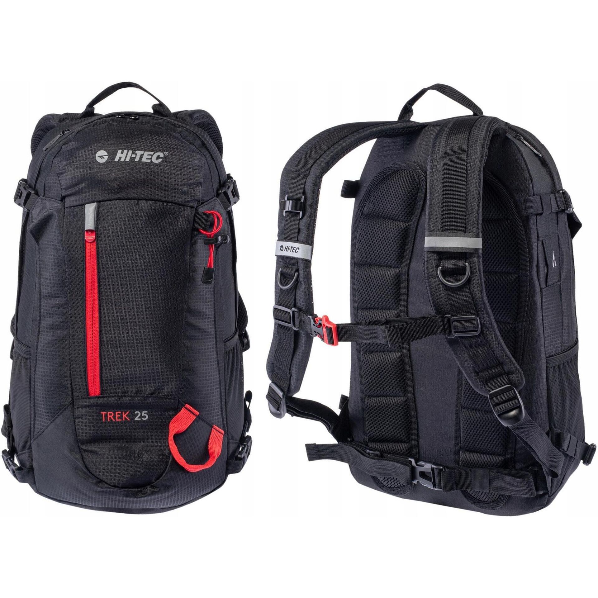 Plecak Hi-tec Trek 92800557975 (kolor Czarny. Czerwony, rozmiar ONE SIZE)
