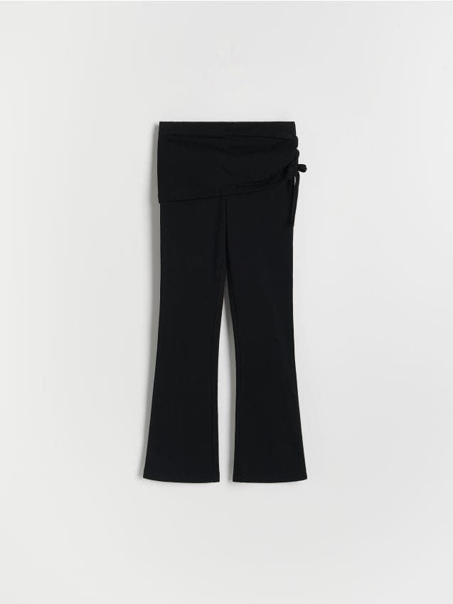 Reserved - Legginsy flare - czarny