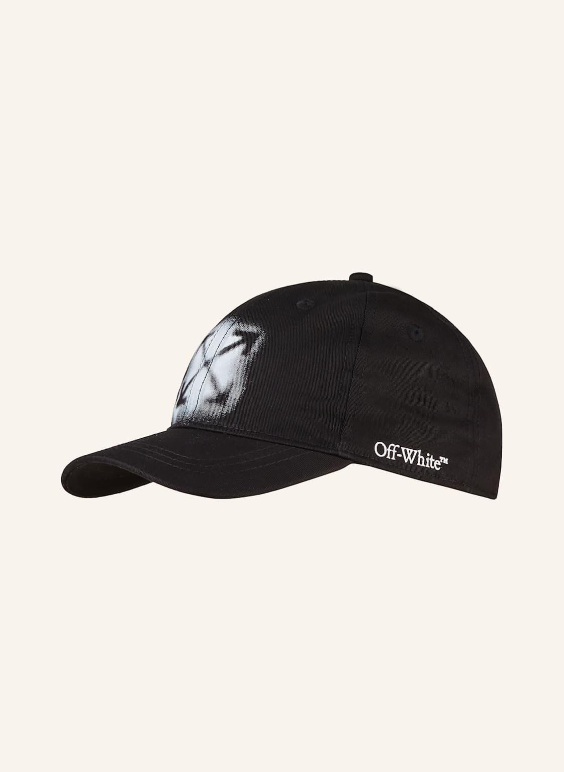 Off-White Czapka Z Daszkiem schwarz