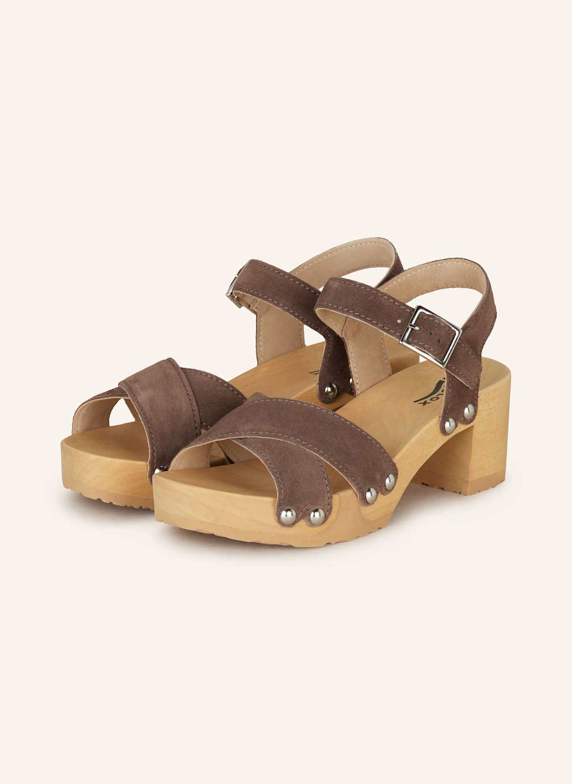 Softclox Sandały Na Platformie Pepita beige