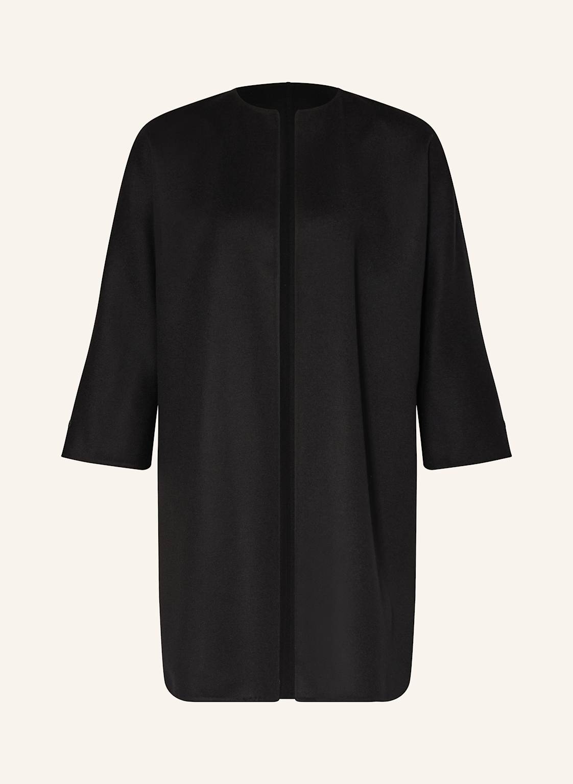 Manzoni 24 Płaszcz Wełniany Z Rękawami 3/4 schwarz