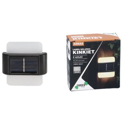 Kinkiet zewnętrzny solarny EXTRALINK Arras EX.24992 Czarny