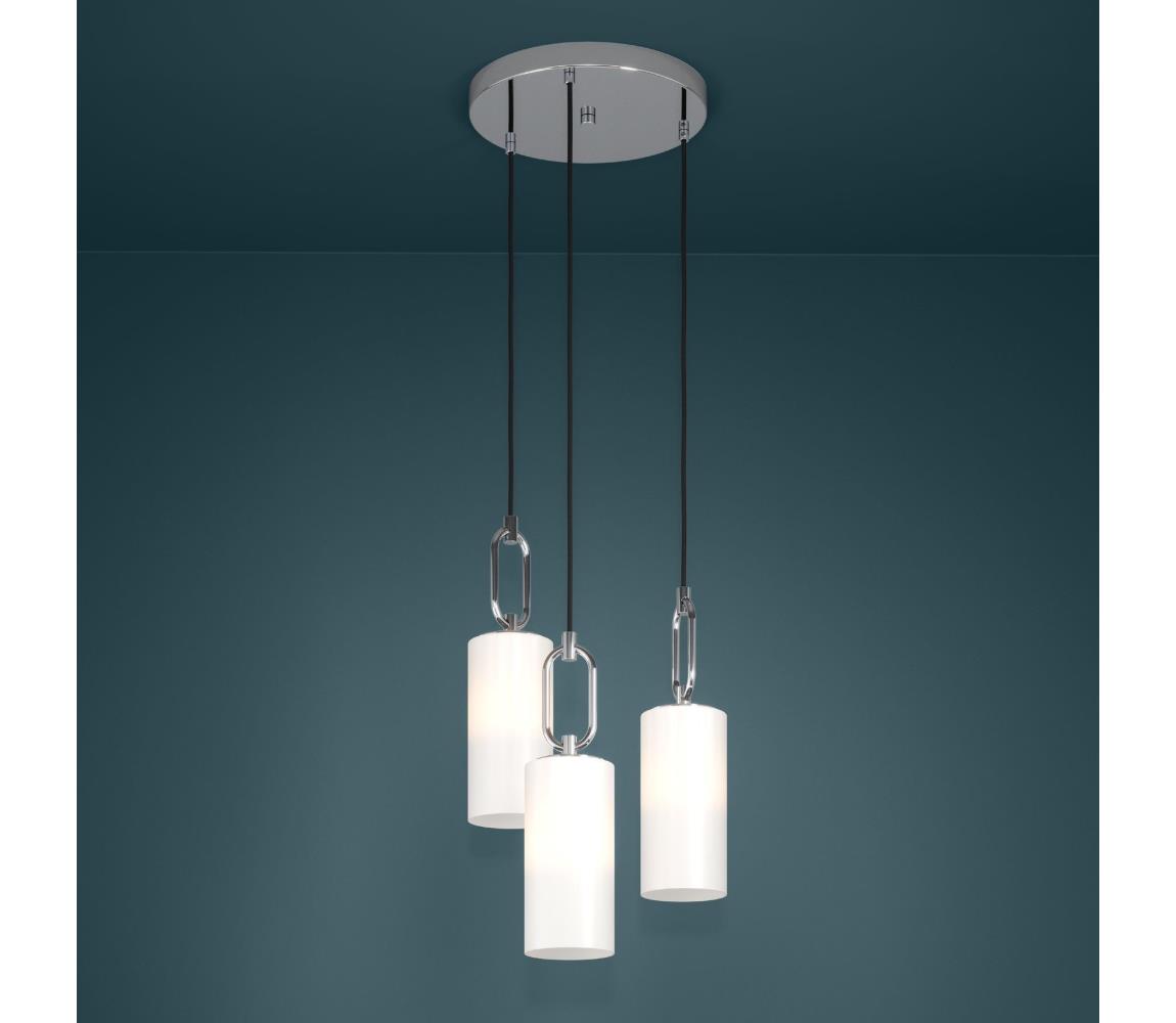 Eglo 390128 - Żyrandol na lince MAJANA 3xE27/40W/230V chrom błyszczący