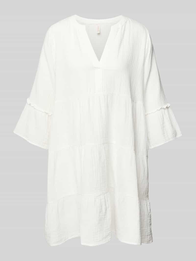 Sukienka o kroju podkreślającym figurę z czystej bawełny model ‘THYRA’