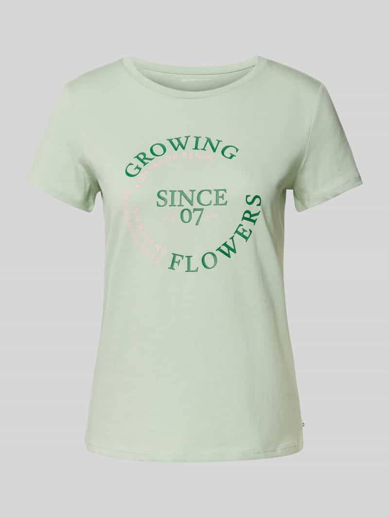 T-shirt o kroju regular fit z czystej bawełny
