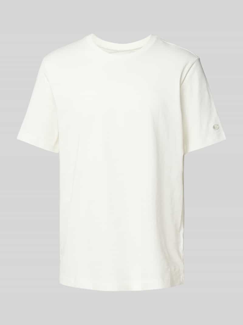 T-shirt z wyhaftowanym logo