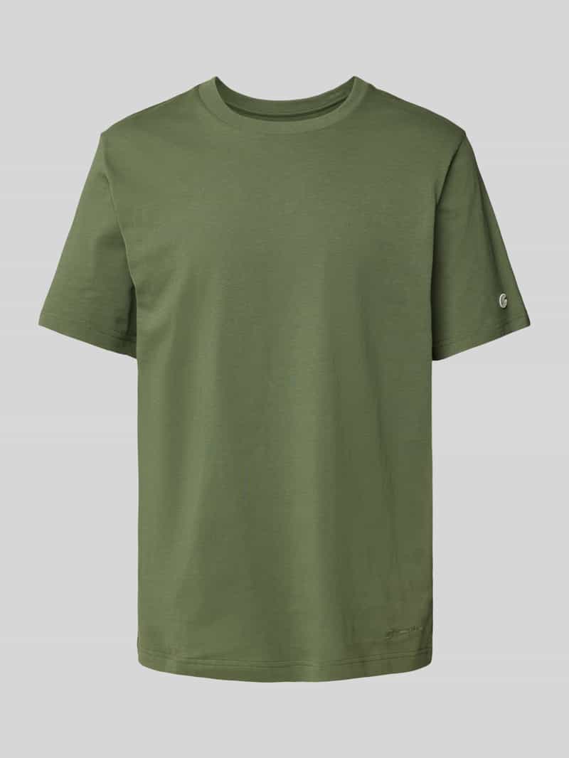 T-shirt z wyhaftowanym logo