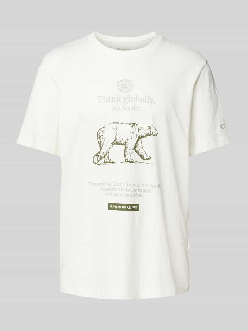 T-shirt z detalami z logo