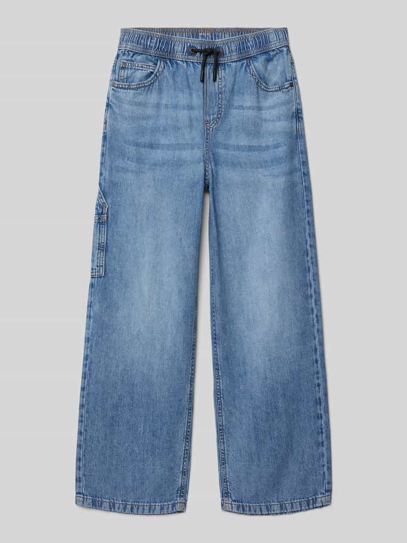 Jeansy o kroju relaxed baggy fit z lekkiego bawełnianego denimu