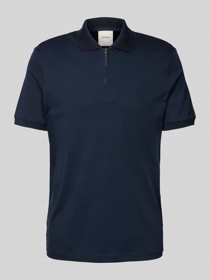 Koszulka polo o kroju slim fit z wyhaftowanym logo model ‘LIQUID TOUCH’