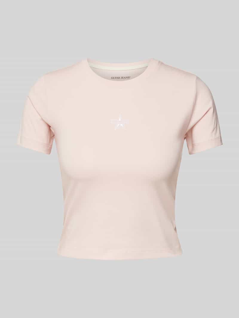 T-shirt z wyhaftowanym logo