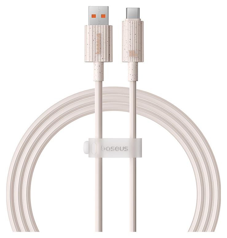 Baseus USB do USB-C Habitat Series 100W, 1m różowy