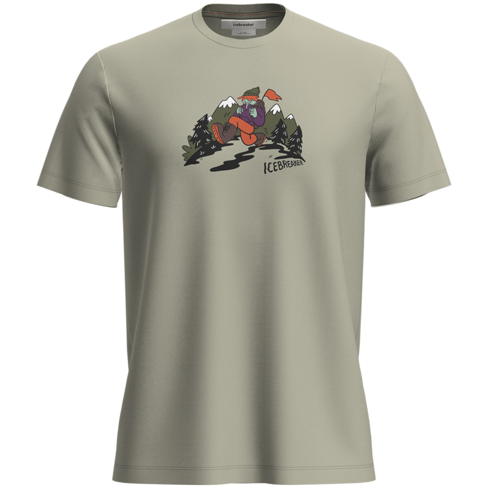 Męska koszulka Icebreaker M Mer 150 Tech Lite SS Tee Catch Me Outs Rozmiar: XL / Kolor: beżowy