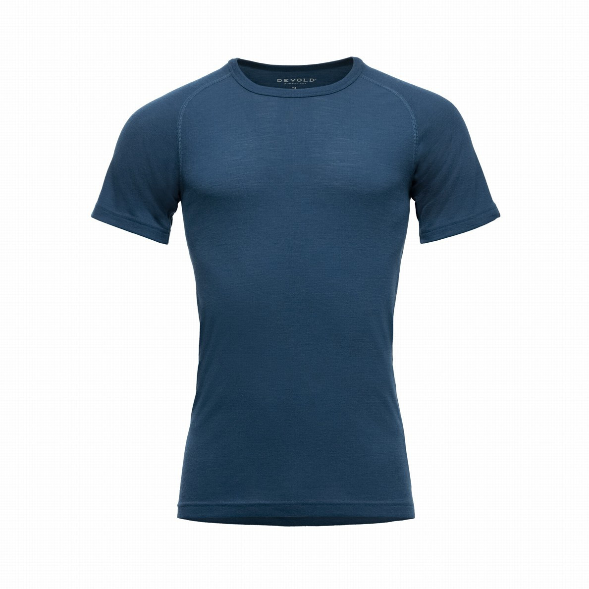 Męska koszulka Devold Lauparen Merino 190 Base Tee Man Rozmiar: M / Kolor: ciemnoniebieski