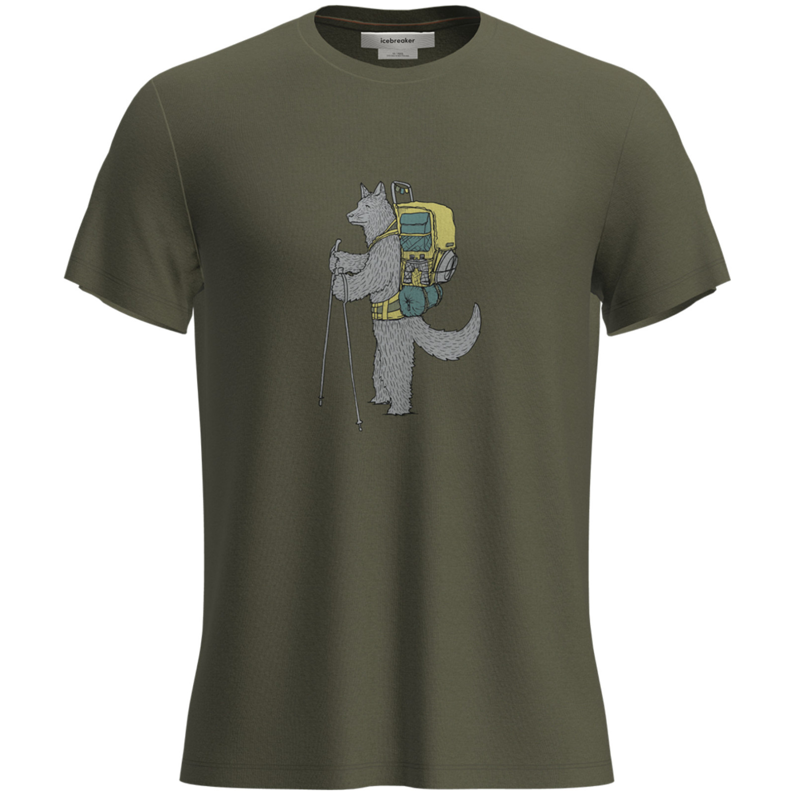 Męska koszulka Icebreaker M Mer Core SS Tee Tech Head Rozmiar: XL / Kolor: zielony