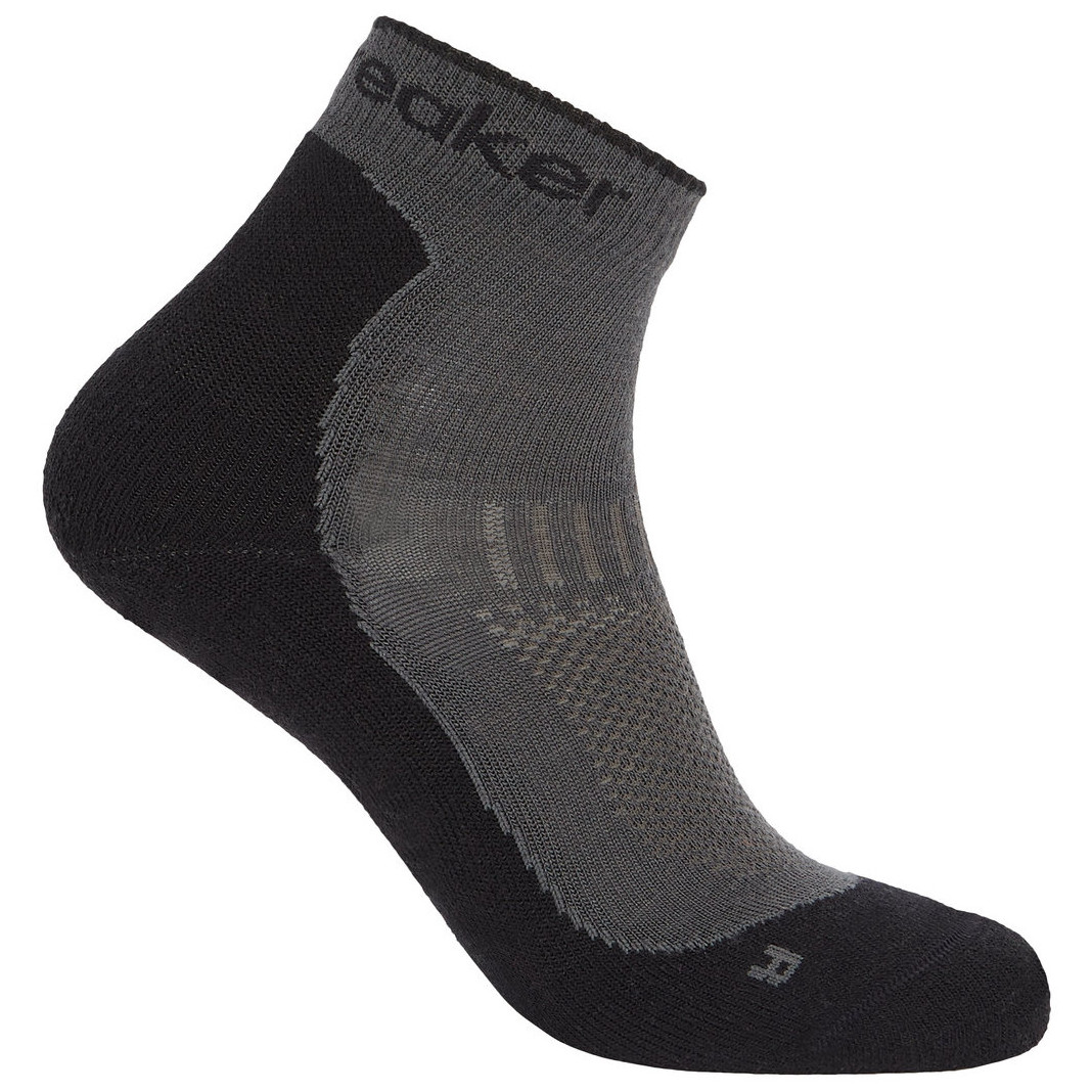 Damskie skarpety Icebreaker W Mer Hike+ Light Mini Rozmiar skarpet: 35-37 / Kolor: szary/czarny