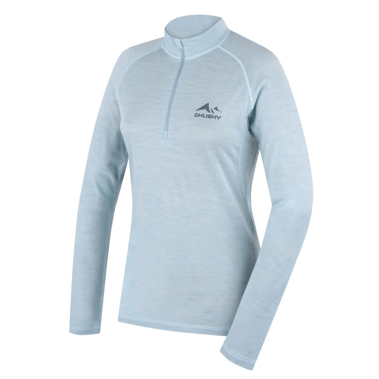 Damska bielizna termoaktywna Husky Merow zip L Rozmiar: XL / Kolor: jasnoniebieski