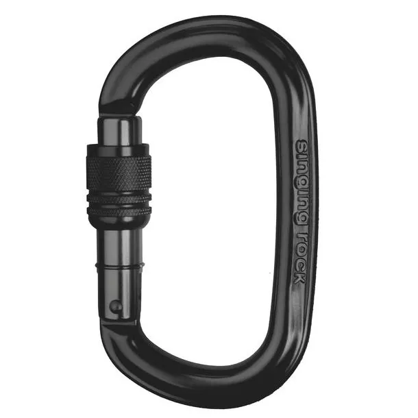Karabinek wspinaczkowy SINGING ROCK Ozone Screw black