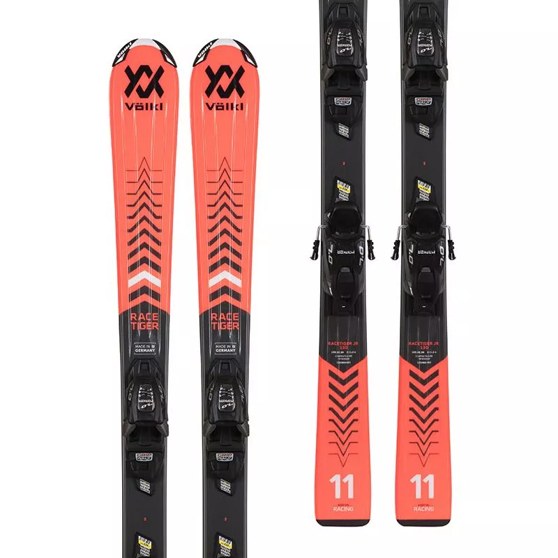 Narty VÖLKL Racetiger JR 120cm red + Marker VMotion 4.5