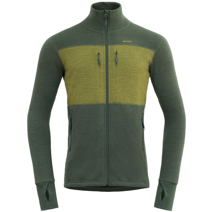 DEVOLD Egga Grid Merino Jacket Man forest/green L