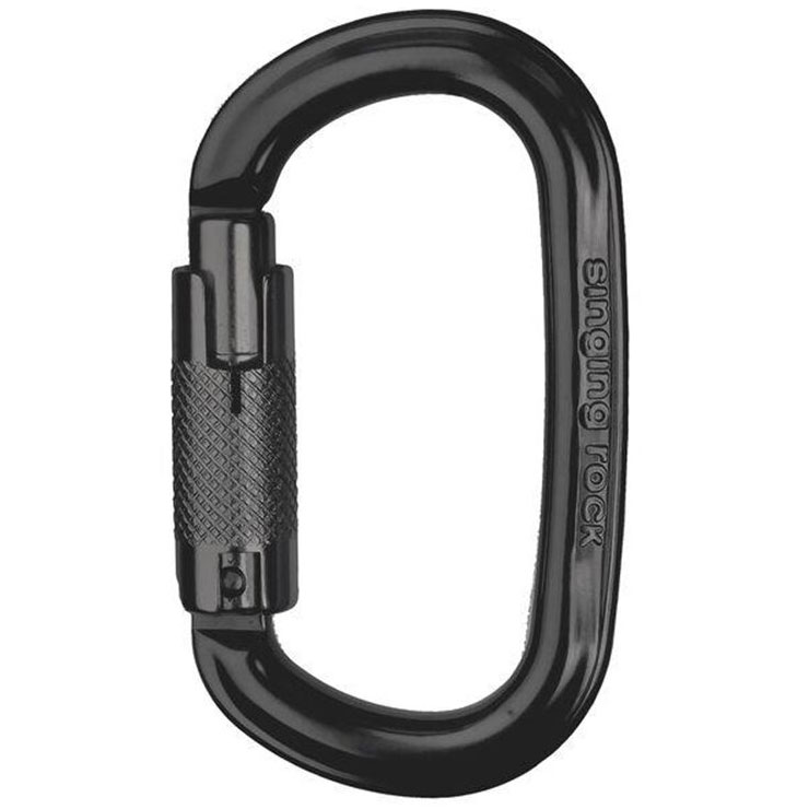 Karabinek SINGING ROCK Ozone Triple Lock black