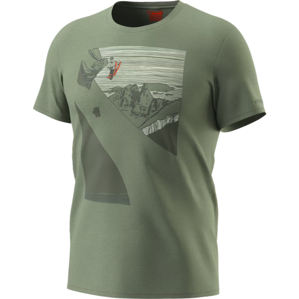 Koszulka DYNAFIT X Simon Charrière Tee Man sage XL