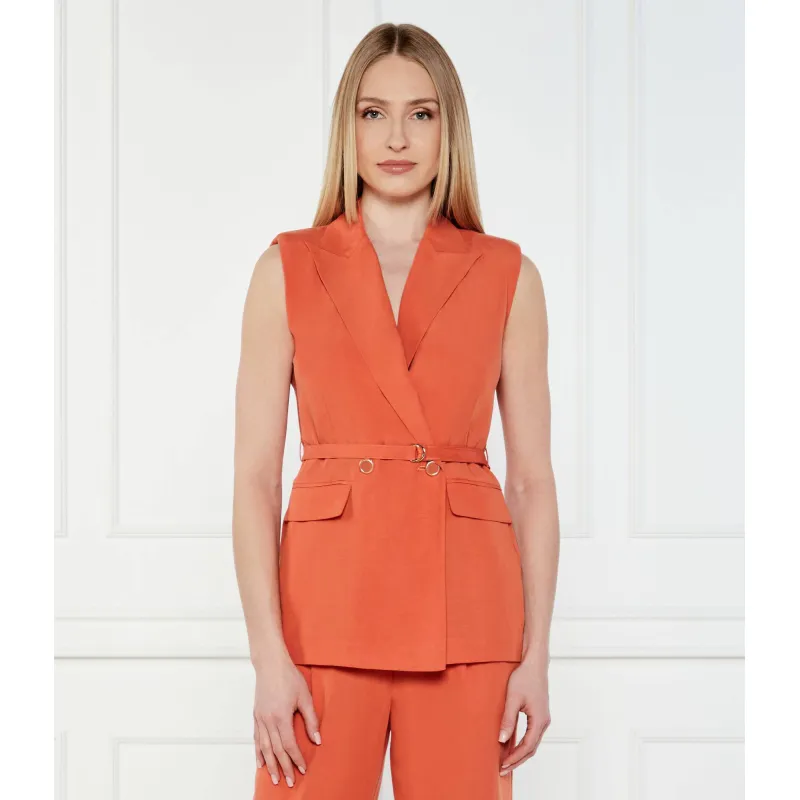 Liu Jo Kamizelka Regular Fit z dodatkiem lnu