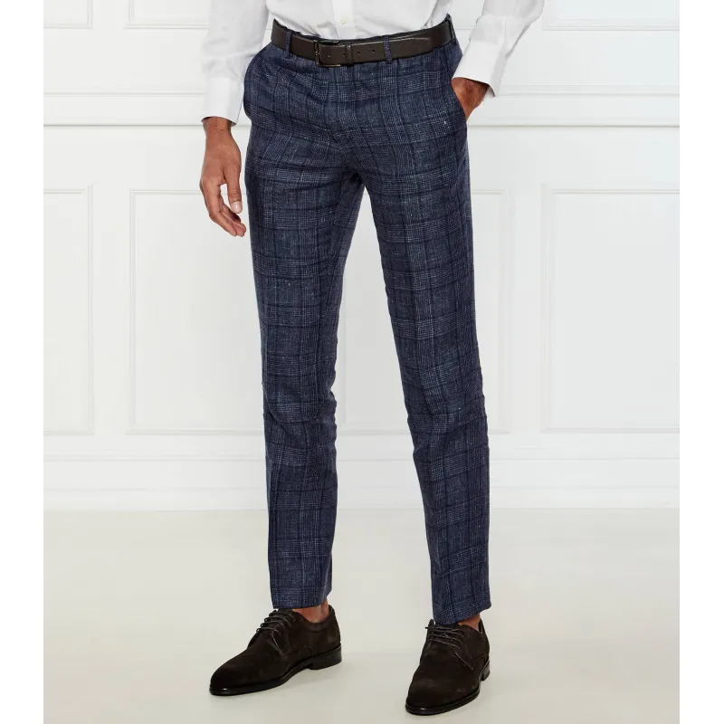 Sand Copenhagen Lniane spodnie Craig Slim Fit