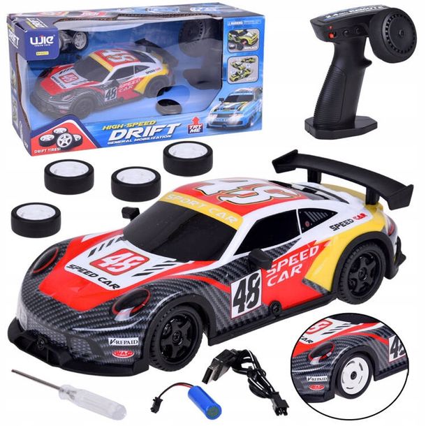 Samochód Zdalnie Sterowany Rc Auto Na Pilota Do Driftu 4x4 Oświetlenie Led