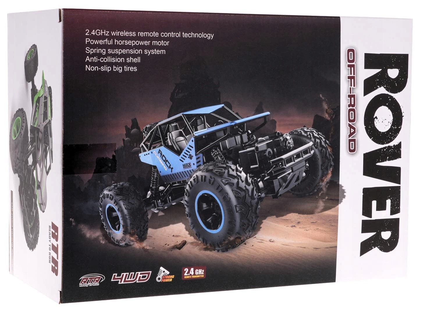 Pojazd Ramiz Crawler Rover zdalnie sterowany 1:16 Niebieski