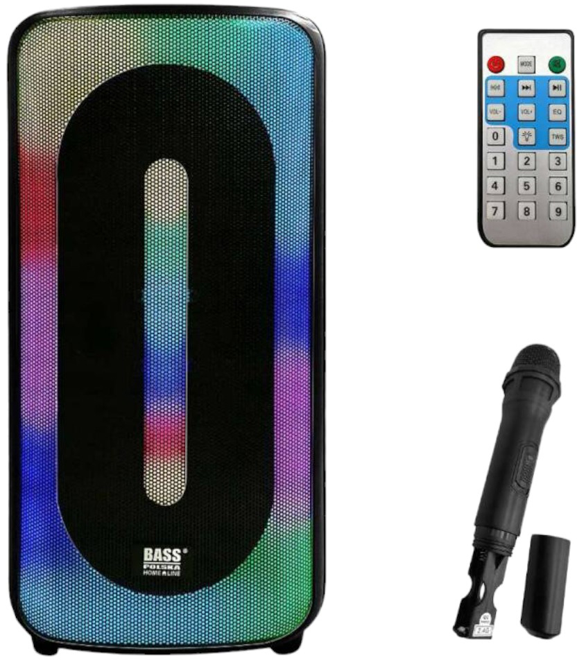 Głośnik przenośny Bass BH 15945 Bluetooth Speaker Black