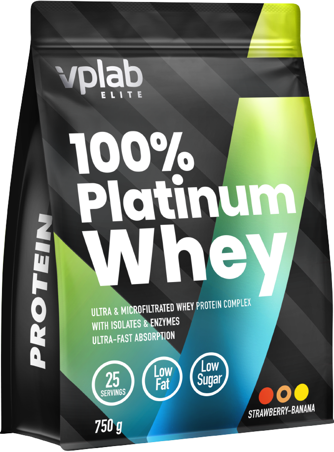 Białko VPLab 100% Platinum Whey 750 g Strawberry-Banana (5060255353981)