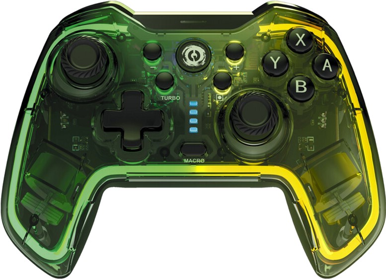 Kontroler bezprzewodowy Canyon Brighter GPW-02 Wireless RGB 5in1 iOS/Nintendo Crystal (CND-GPW02)