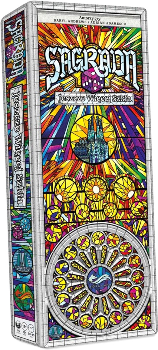 Dodatek do gry planszowej Sagrada Foxgames Jeszcze więcej szkła