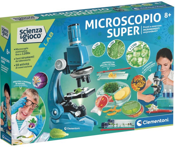 Zestaw do eksperymentów naukowych Clementoni Super Microscope