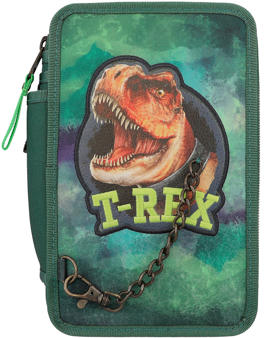 Piórnik potrójny z wyposażeniem Depesche Dino World T-Rex