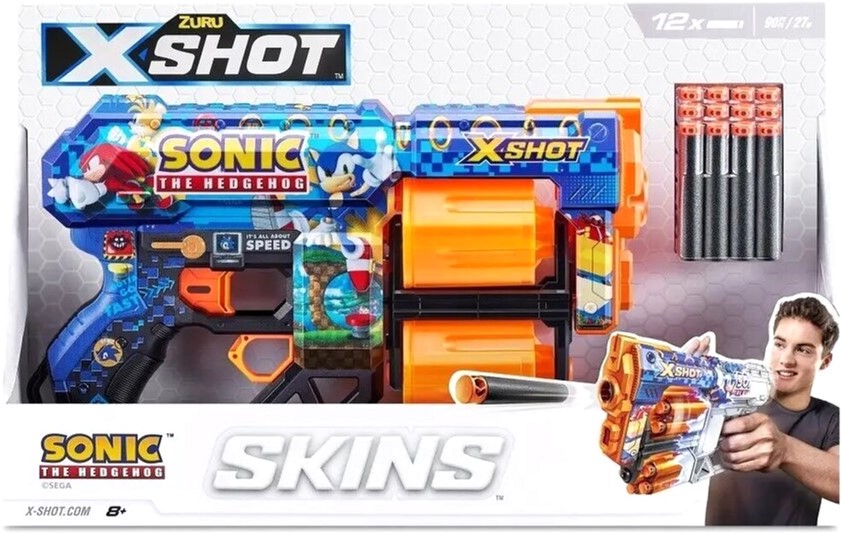 Blaster Zuru X-Shot Skins Sonic Dread