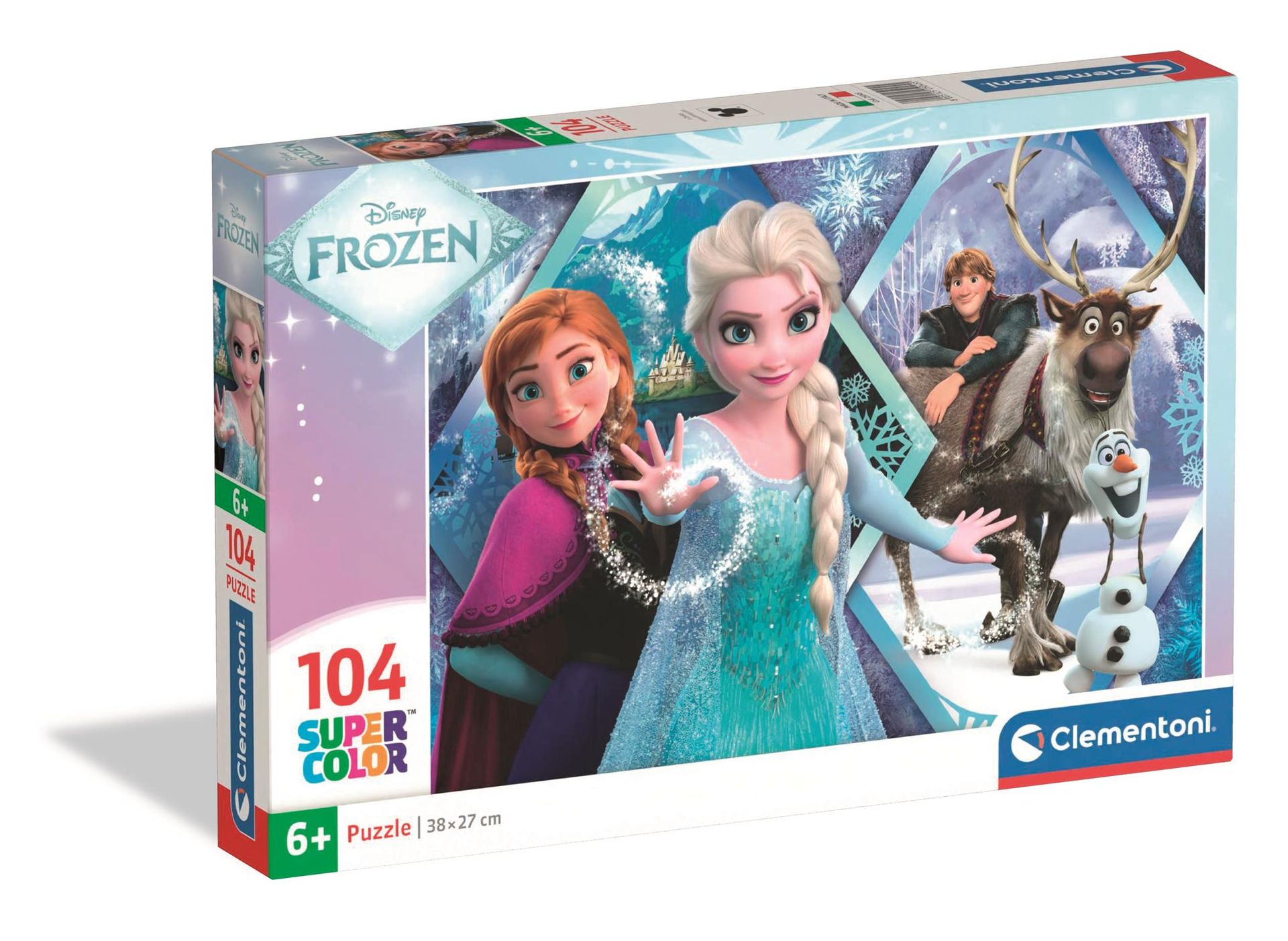 Puzzle 104 elementów. Super kolor. Frozen